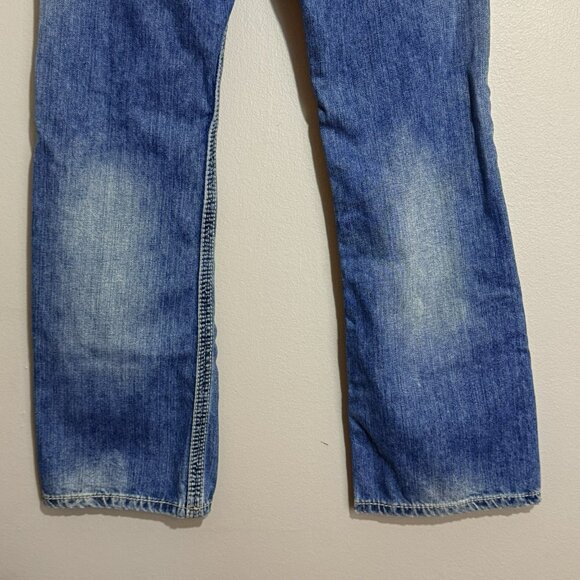 Bke Carter Straight Jeans Men Size 27S Distressed Torn Rough Faded Streetwear - Picture 4 of 12